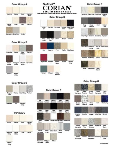 Corian Colors PDF - Grifform